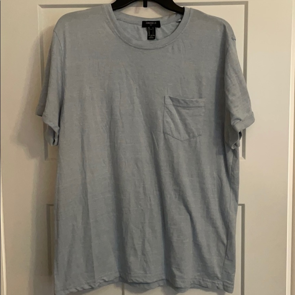 Light blue Forever 21 solid tshirt